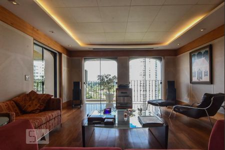 Sala de Estar de apartamento à venda com 4 quartos, 288m² em Santo Amaro, São Paulo