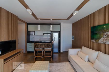 Sala e Cozinha de kitnet/studio para alugar com 1 quarto, 47m² em Centro, Campinas