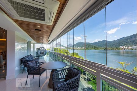 Varanda da Sala de apartamento à venda com 3 quartos, 260m² em Lagoa, Rio de Janeiro