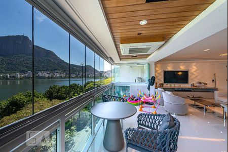 Varanda da Sala de apartamento à venda com 3 quartos, 260m² em Lagoa, Rio de Janeiro