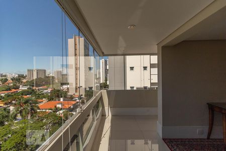 Varanda da Sala de apartamento para alugar com 3 quartos, 250m² em Campo Belo, São Paulo