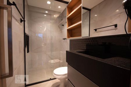 Studio para alugar com 46m², 1 quarto e 1 vaga Studio para alugar com 46m², 1 quarto e 1 vagaBanheiro