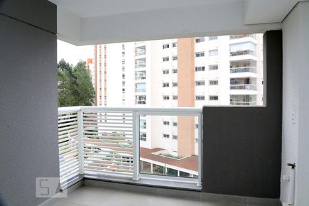 Varanda da Sala de apartamento para alugar com 2 quartos, 57m² em Vila Andrade, São Paulo