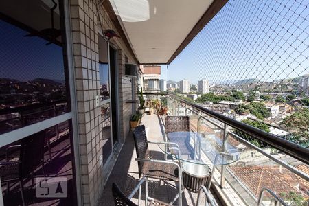 Varanda da Sala de apartamento à venda com 3 quartos, 97m² em Todos Os Santos, Rio de Janeiro