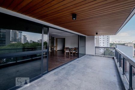 Varanda da Sala de apartamento para alugar com 4 quartos, 296m² em Pinheiros, São Paulo