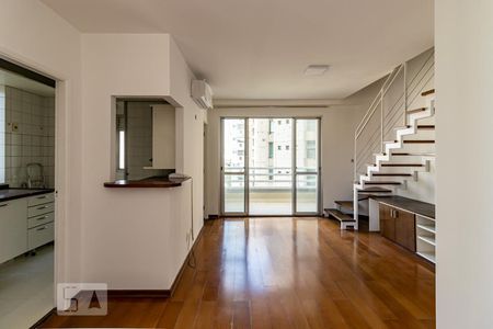 Sala de apartamento para alugar com 2 quartos, 70m² em Indianópolis, São Paulo