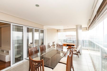 Varanda da Sala de apartamento para alugar com 1 quarto, 93m² em Vila Gertrudes, São Paulo