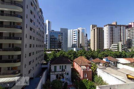 Vista da Sala de apartamento à venda com 2 quartos, 75m² em Lourdes, Belo Horizonte