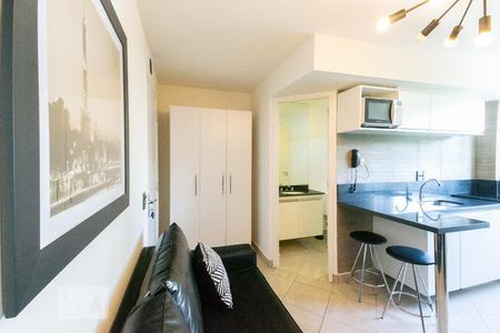 Sala de apartamento para alugar com 1 quarto, 37m² em Vila Nova Conceição, São Paulo