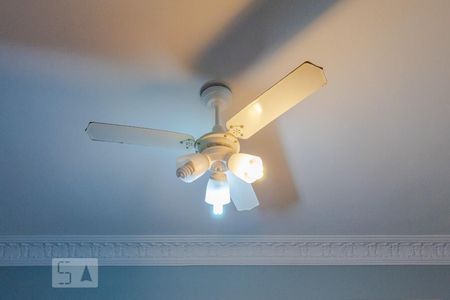 Detalhe do Quarto - Ventilador de Teto de kitnet/studio para alugar com 1 quarto, 35m² em Copacabana, Rio de Janeiro