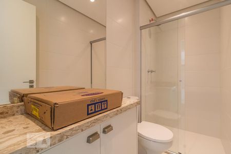 Banheiro da Suíte de Visitas de apartamento à venda com 4 quartos, 264m² em Alphaville Empresarial, Barueri