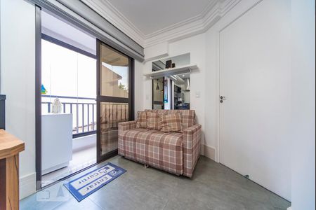 Sala de apartamento à venda com 1 quarto, 49m² em Vila Valparaíso, Santo André