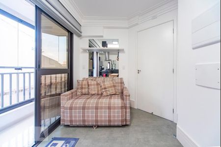 Sala de apartamento à venda com 1 quarto, 49m² em Vila Valparaíso, Santo André