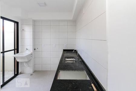 Cozinha e Área de Serviço de apartamento para alugar com 1 quarto, 33m² em Chácara Santo Antônio (zona Leste), São Paulo