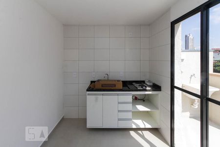 Cozinha de apartamento para alugar com 1 quarto, 44m² em Chácara Santo Antônio (zona Leste), São Paulo