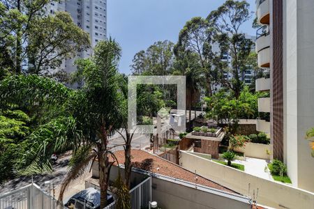 Vista da Varanda da Sala de kitnet/studio à venda com 1 quarto, 38m² em Vila Andrade, São Paulo