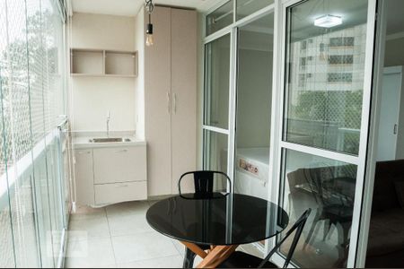 Varanda Studio de kitnet/studio para alugar com 1 quarto, 35m² em Real Parque, São Paulo