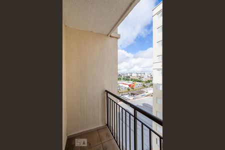 Varanda da Sala de apartamento à venda com 3 quartos, 46m² em Parque João Ramalho, Santo André