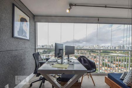 Varanda de apartamento à venda com 1 quarto, 45m² em Brooklin Paulista, São Paulo
