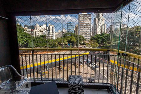 Varanda de apartamento à venda com 1 quarto, 38m² em Campos Elíseos, São Paulo