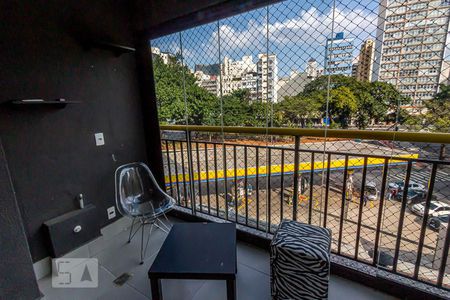 Varanda de apartamento à venda com 1 quarto, 38m² em Campos Elíseos, São Paulo