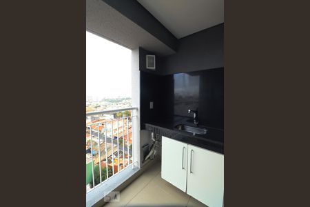 Varanda da Sala de apartamento à venda com 2 quartos, 60m² em Vila Pires, Santo André