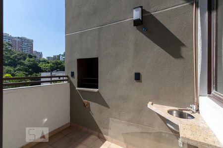 Varanda da Sala de apartamento à venda com 1 quarto, 68m² em Paraíso do Morumbi, São Paulo