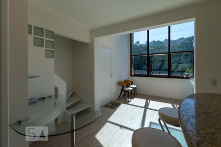 Sala de apartamento à venda com 1 quarto, 68m² em Paraíso do Morumbi, São Paulo