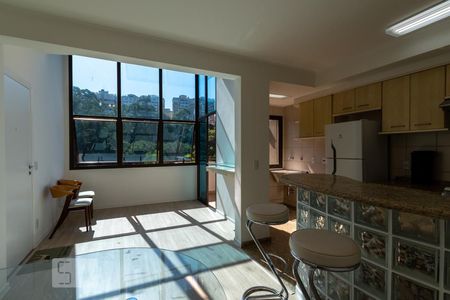 Sala de apartamento à venda com 1 quarto, 68m² em Paraíso do Morumbi, São Paulo