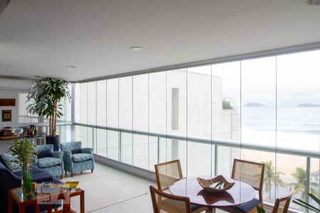 Varanda da Sala de apartamento à venda com 4 quartos, 180m² em Leblon, Rio de Janeiro