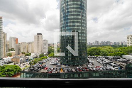 Varanda da Sala de kitnet/studio para alugar com 1 quarto, 42m² em Jardim Paulistano, São Paulo