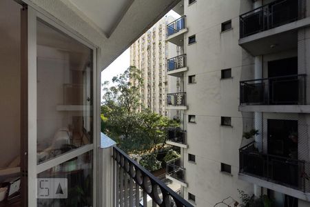 Varanda da Sala de apartamento para alugar com 2 quartos, 56m² em Vila Olímpia, São Paulo