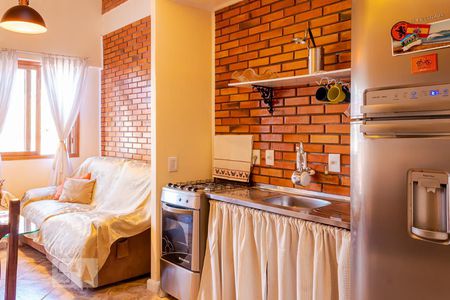 Sala/Cozinha de apartamento para alugar com 1 quarto, 45m² em Estância Velha, Canoas
