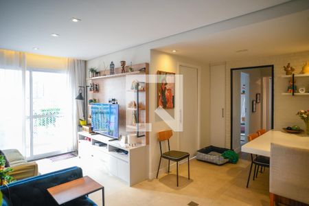 Sala de apartamento à venda com 3 quartos, 86m² em Vila Gumercindo, São Paulo