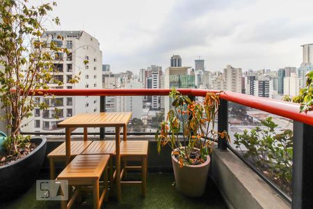 Varanda da Sala de apartamento para alugar com 1 quarto, 47m² em Itaim Bibi, São Paulo