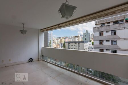 Varanda Sala 1 de apartamento à venda com 4 quartos, 220m² em Santo Antônio, Belo Horizonte