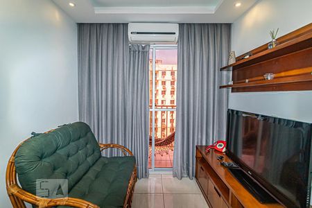 Detalhe Sala de apartamento à venda com 2 quartos, 50m² em Taquara, Rio de Janeiro