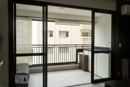 Varanda de kitnet/studio para alugar com 1 quarto, 35m² em Campo Belo, São Paulo