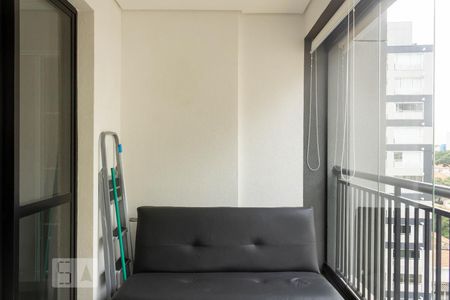 Varanda de kitnet/studio para alugar com 1 quarto, 35m² em Campo Belo, São Paulo