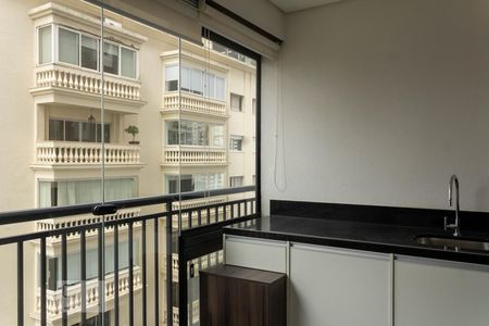 Varanda de kitnet/studio para alugar com 1 quarto, 35m² em Campo Belo, São Paulo