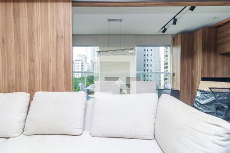 Sala de apartamento à venda com 1 quarto, 43m² em Santo Amaro, São Paulo