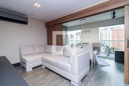 Sala de apartamento à venda com 1 quarto, 43m² em Santo Amaro, São Paulo