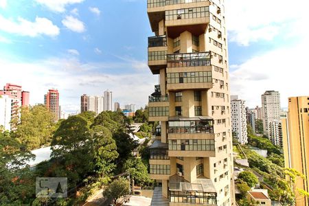 Vista da Varanda da Sala de apartamento para alugar com 1 quarto, 50m² em Vila Andrade, São Paulo