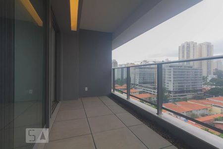 Varanda de kitnet/studio para alugar com 1 quarto, 43m² em Brooklin Paulista, São Paulo