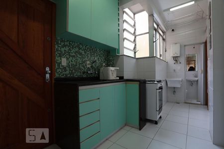 Cozinha de apartamento à venda com 1 quarto, 46m² em Tijuca, Rio de Janeiro