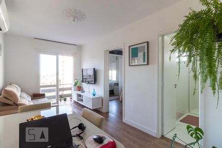 Sala de apartamento à venda com 1 quarto, 44m² em Jardim Lindoia, Porto Alegre