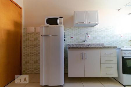 Cozinha de apartamento à venda com 1 quarto, 30m² em Parque Rural Fazenda Santa Cândida, Campinas