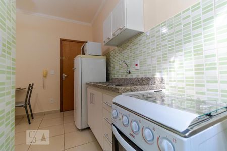 Cozinha  de apartamento à venda com 1 quarto, 30m² em Parque Rural Fazenda Santa Cândida, Campinas