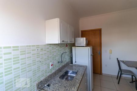 Cozinha de apartamento à venda com 1 quarto, 30m² em Parque Rural Fazenda Santa Cândida, Campinas