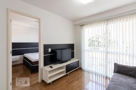 Sala de apartamento para alugar com 1 quarto, 49m² em Indianópolis, São Paulo